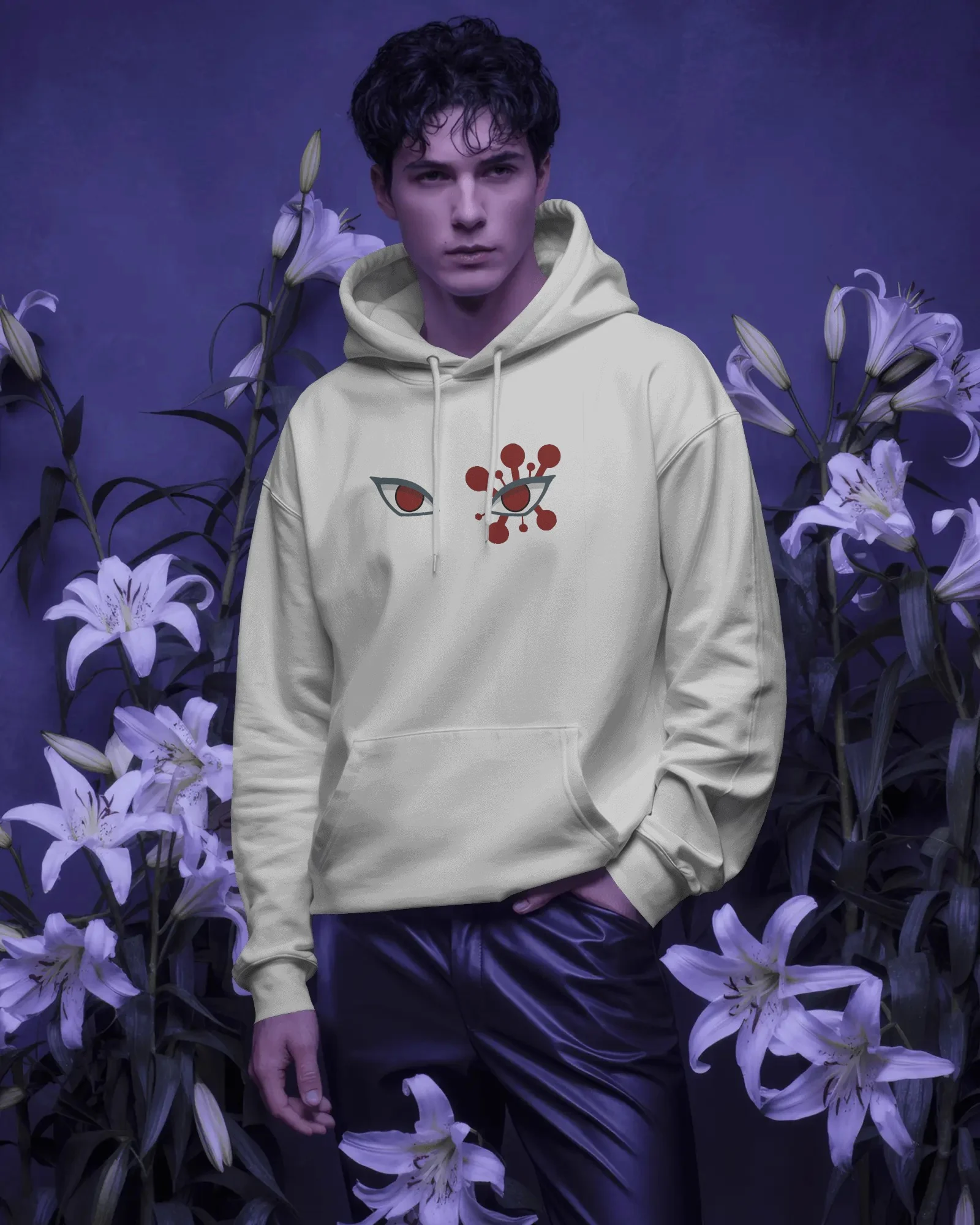 Eyes of the Raven Mens Hoodie
