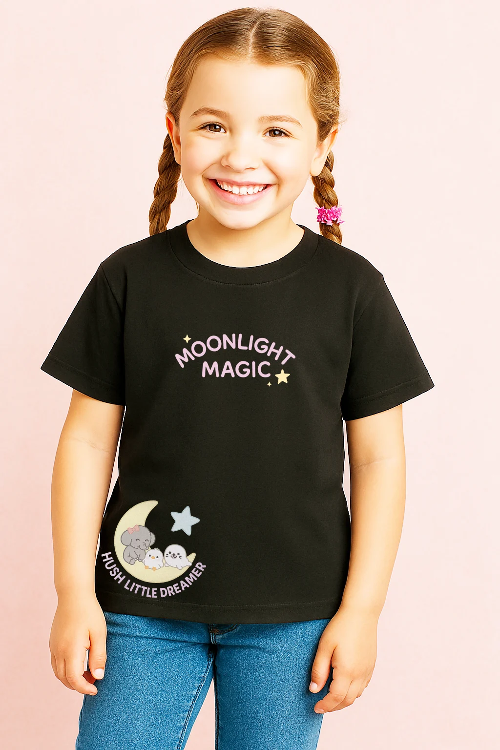 Moonlight Dreamer Kids T-shirt