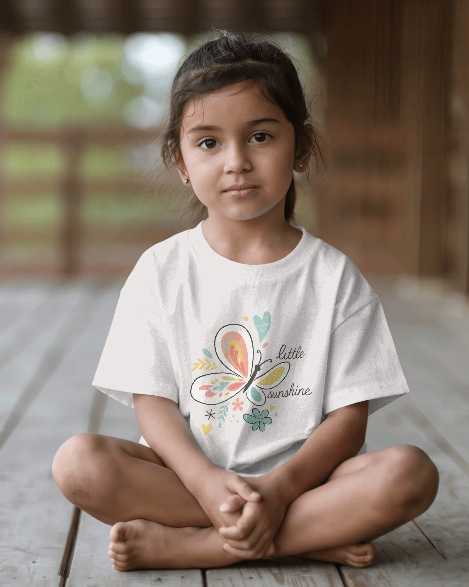 Butterfly Sunshine Kids T-shirt