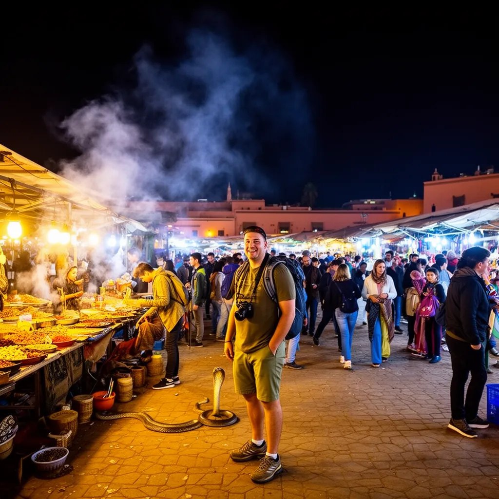Marrakech Jemaa el-Fnaa night market atmosphere, one of the best travel destinations in Morocco