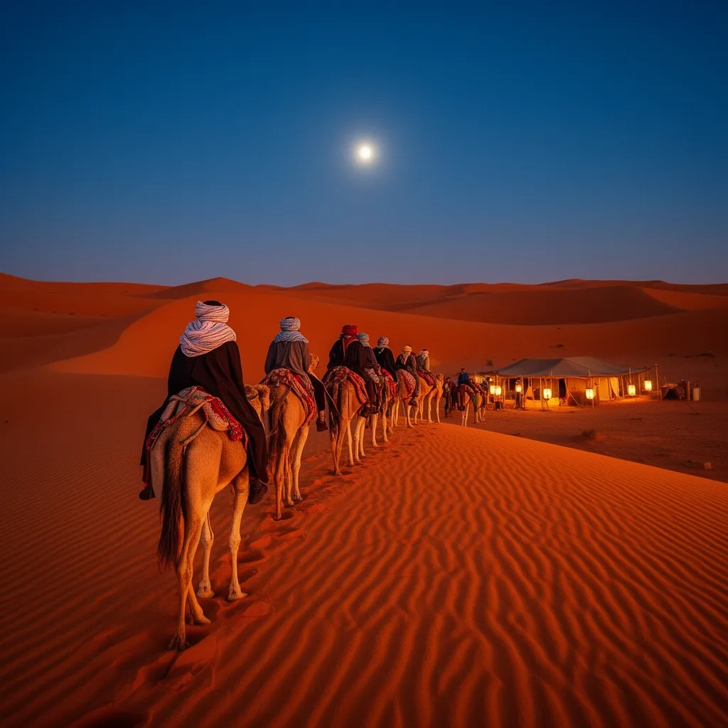 First time in Morocco itinerary: epic camel trek across Erg Chebbi Sahara dunes at sunset, Merzouga desert adventure for beginners