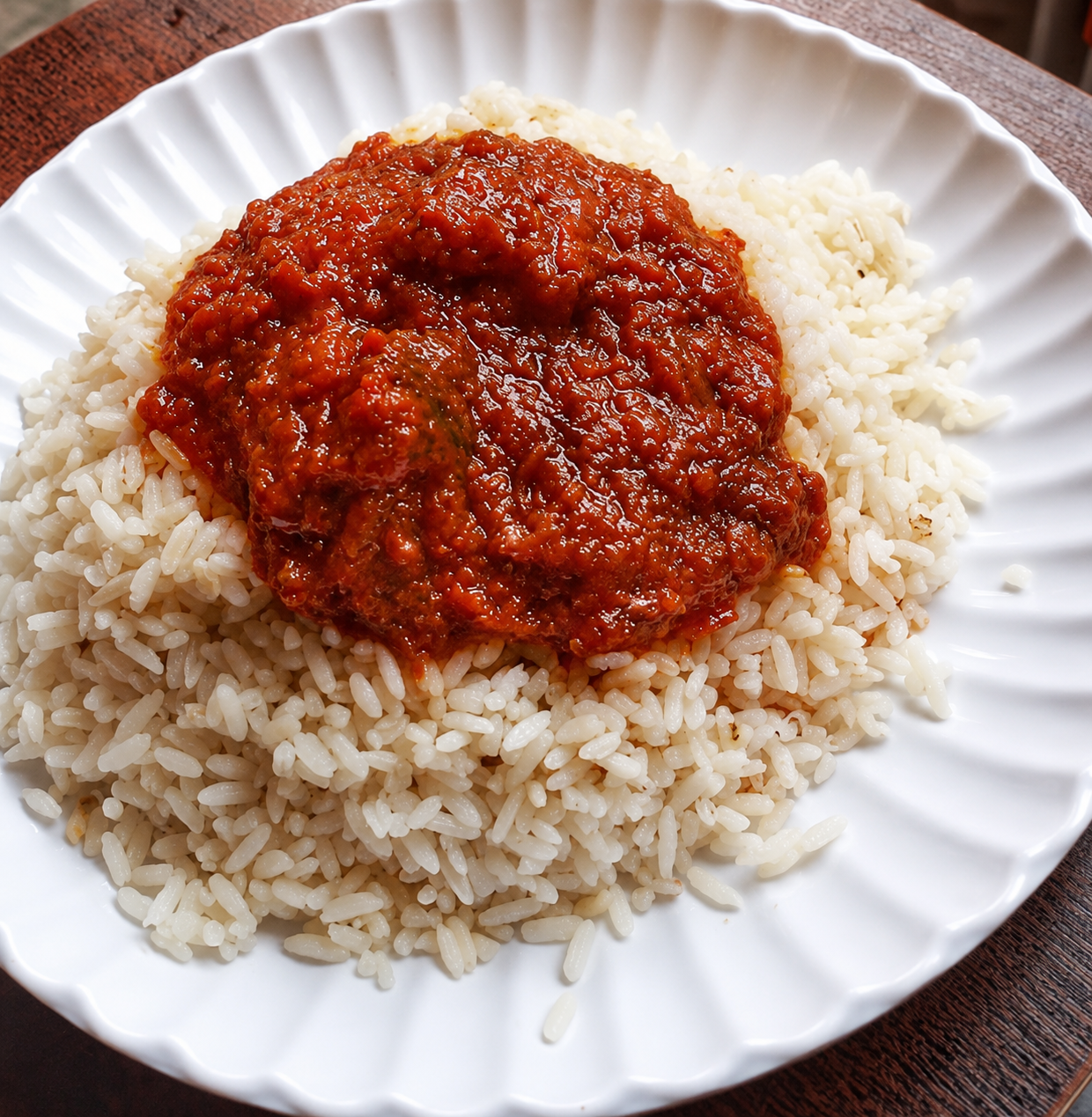White Rice & Stew
