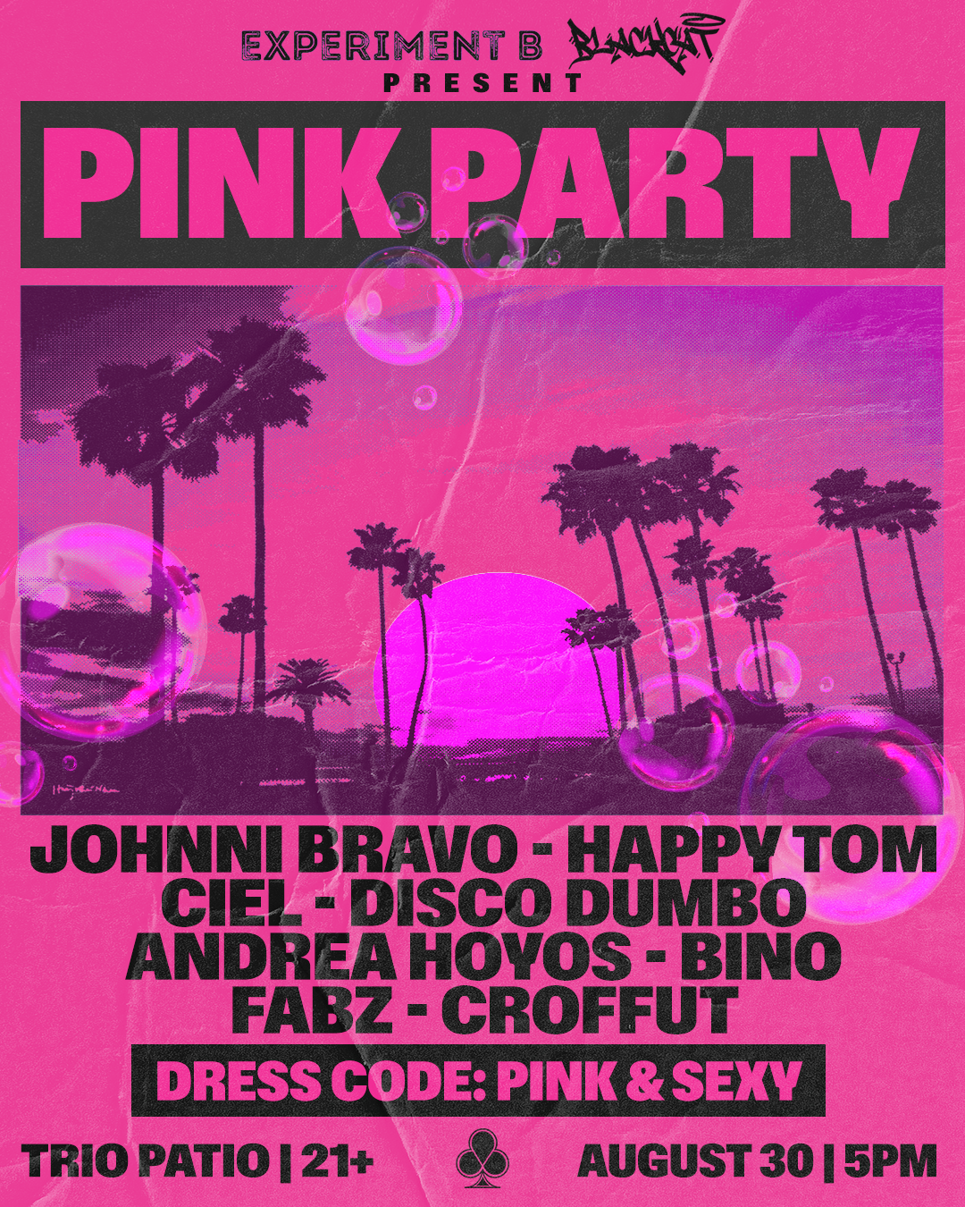 Pink Party at Trio Charlotte Patio