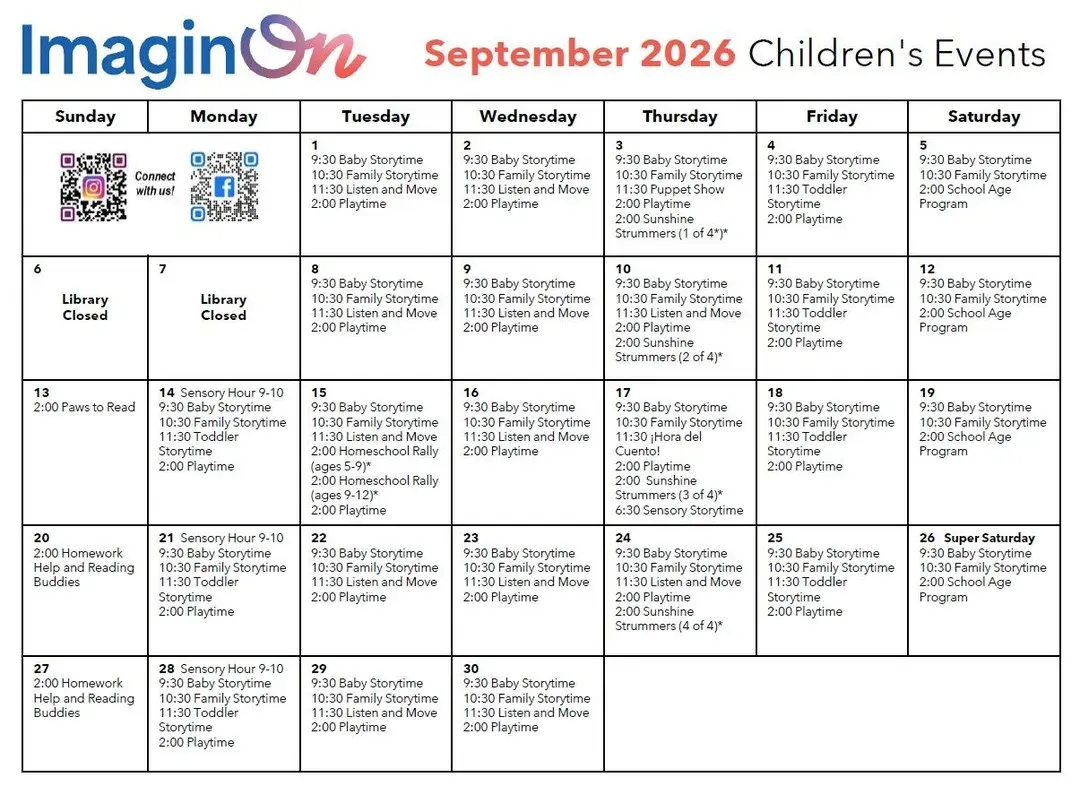 Sensory Hours at ImaginOn