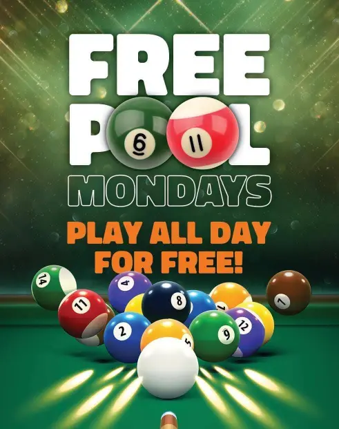 Free Pool Mondays