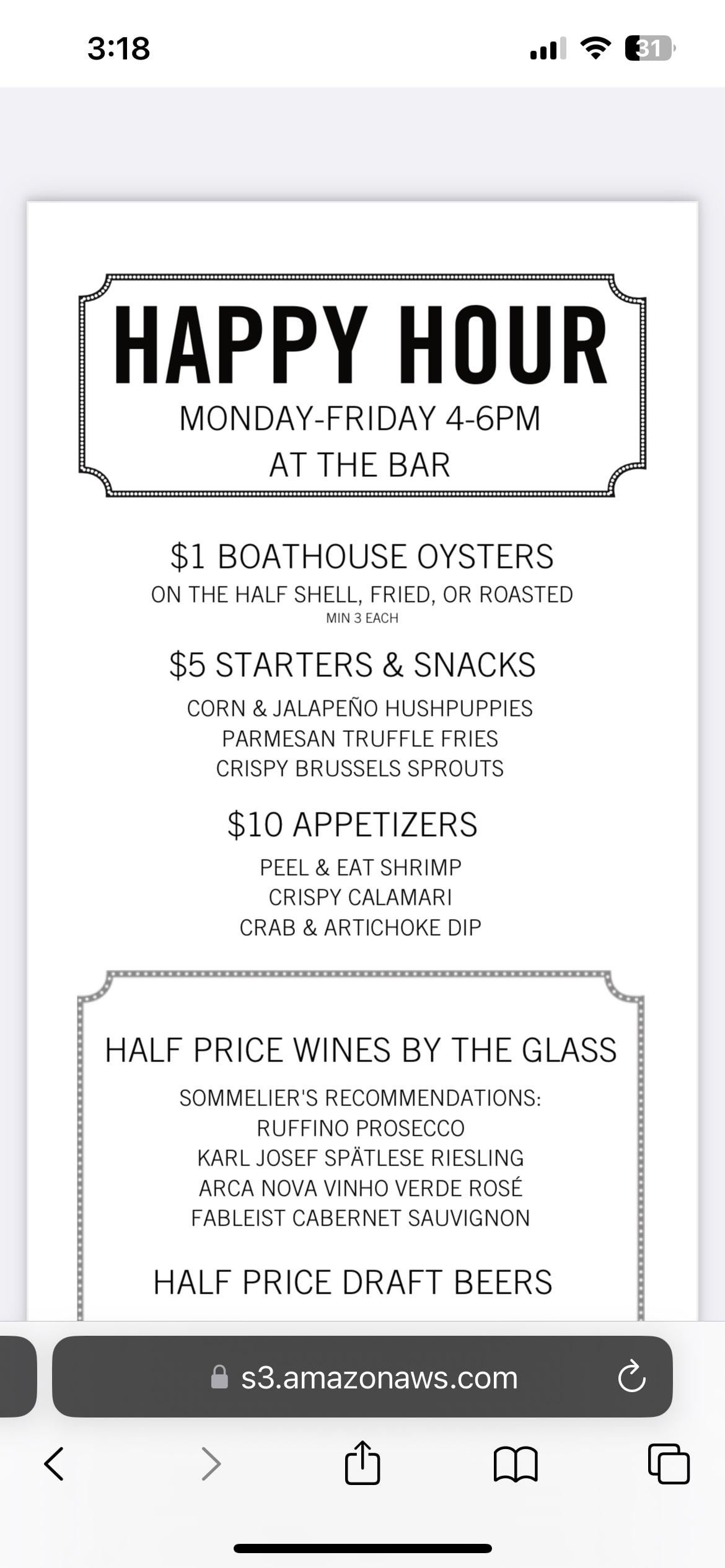 Oyster Happy Hour
