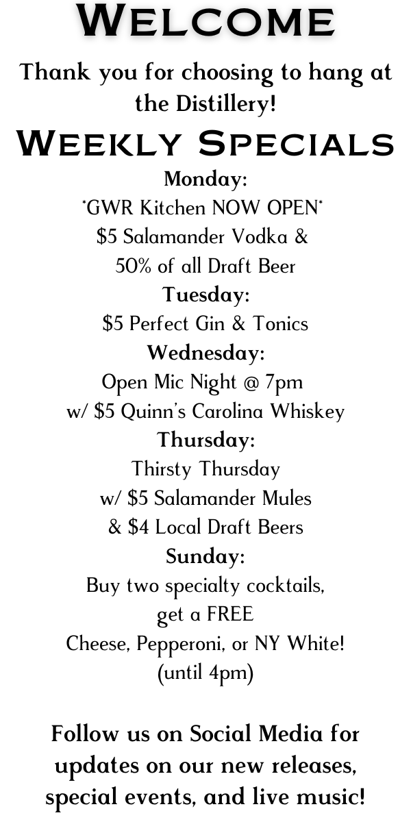 Monday Drink Specials