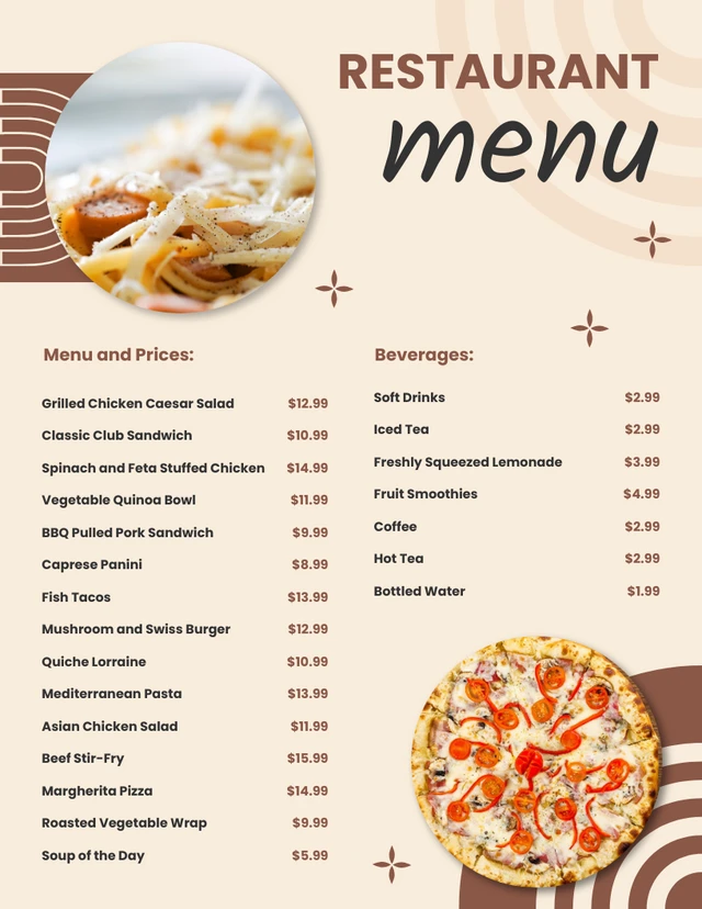 Lunch Menu
