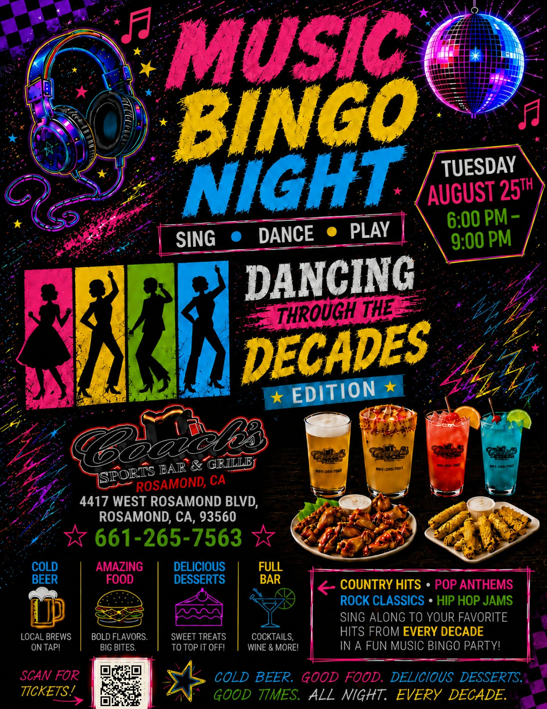Music Bingo Night
