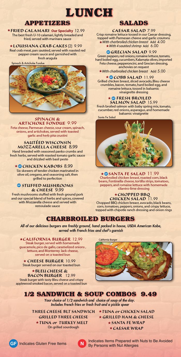 Lunch Menu