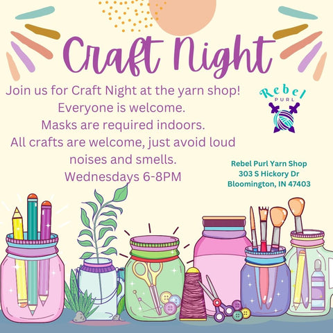 Wool over Worries Wednesday (Craft Night)