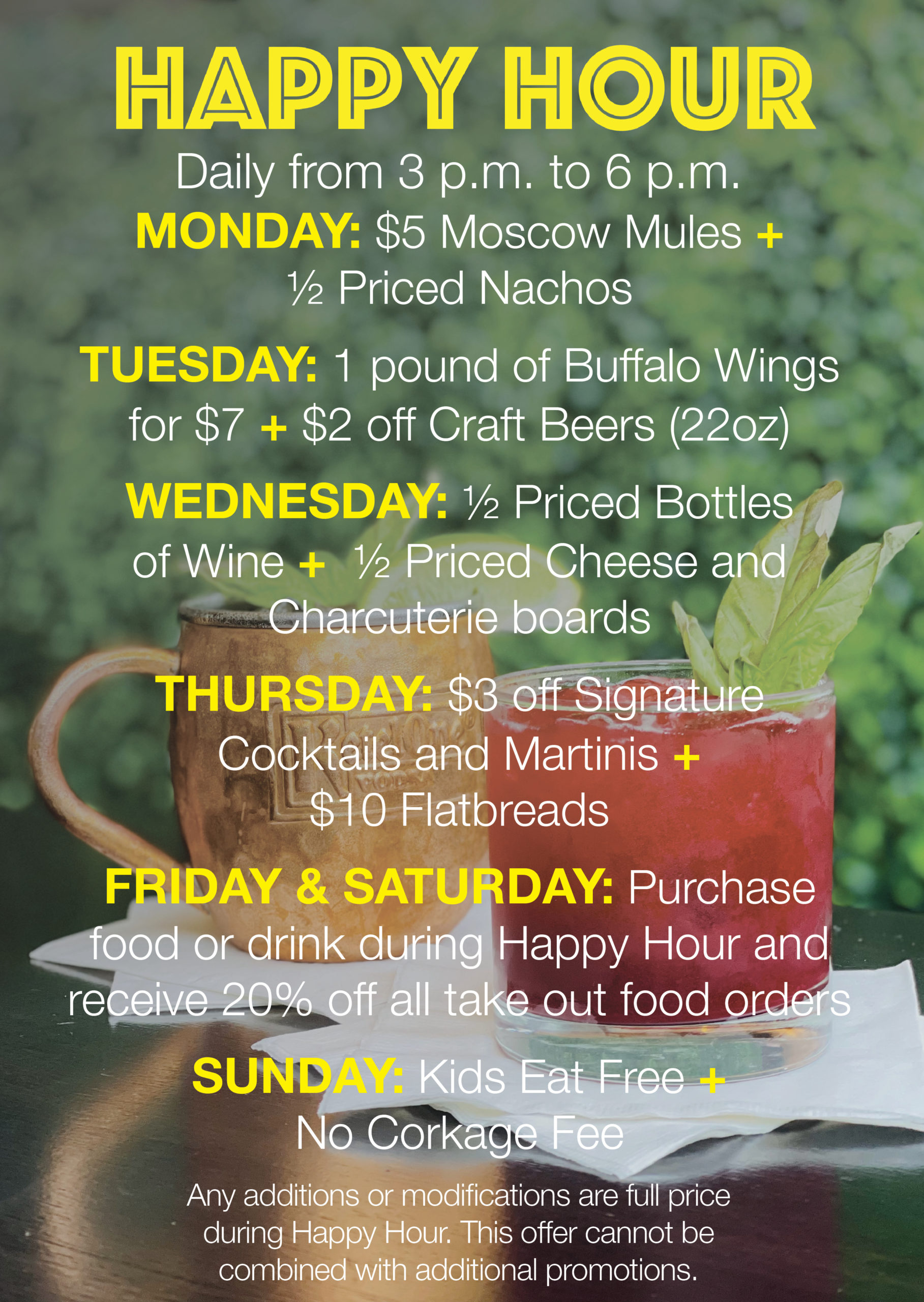 Friday-Saturday Happy Hour