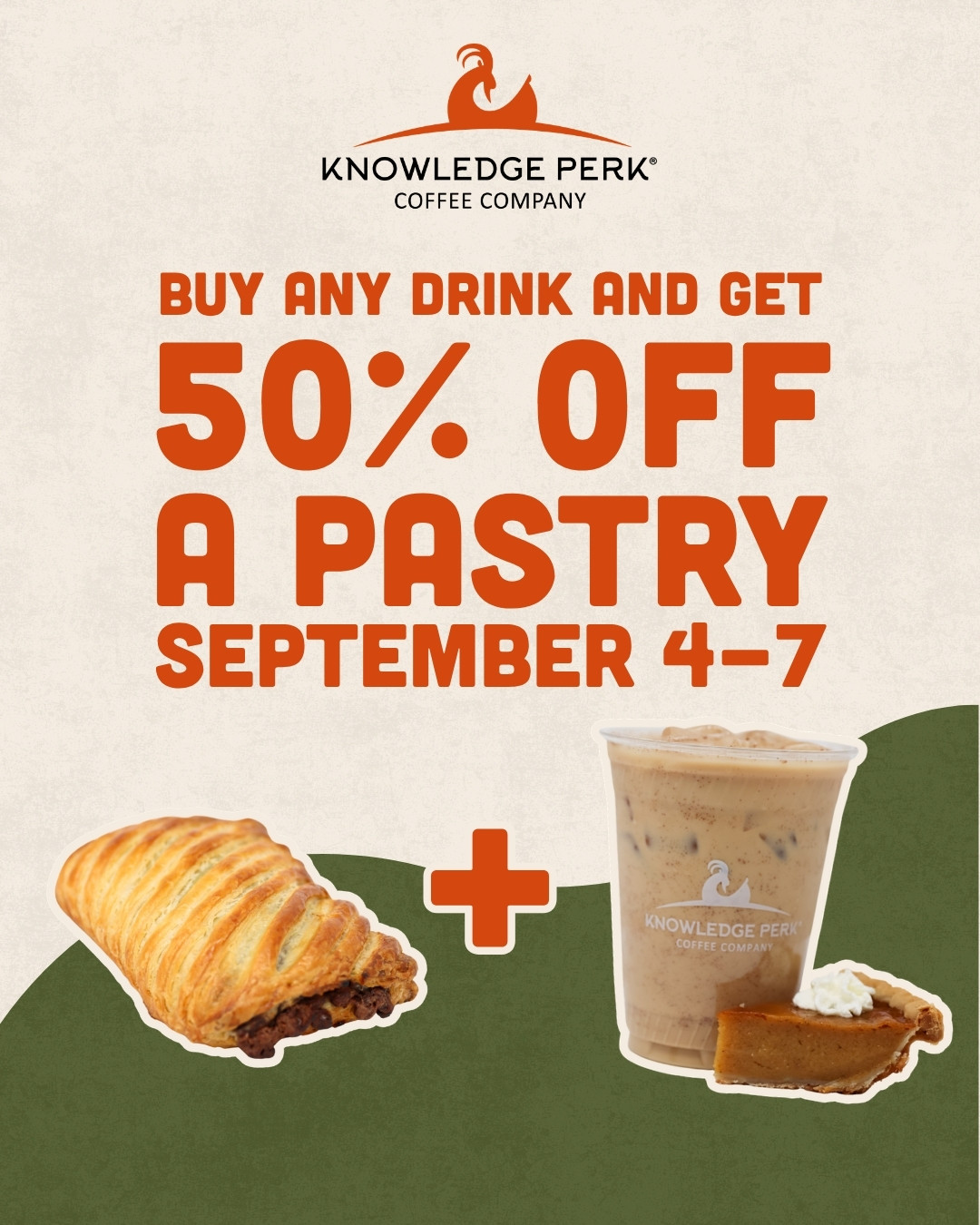 50% Off Pastry with Drink Purchase