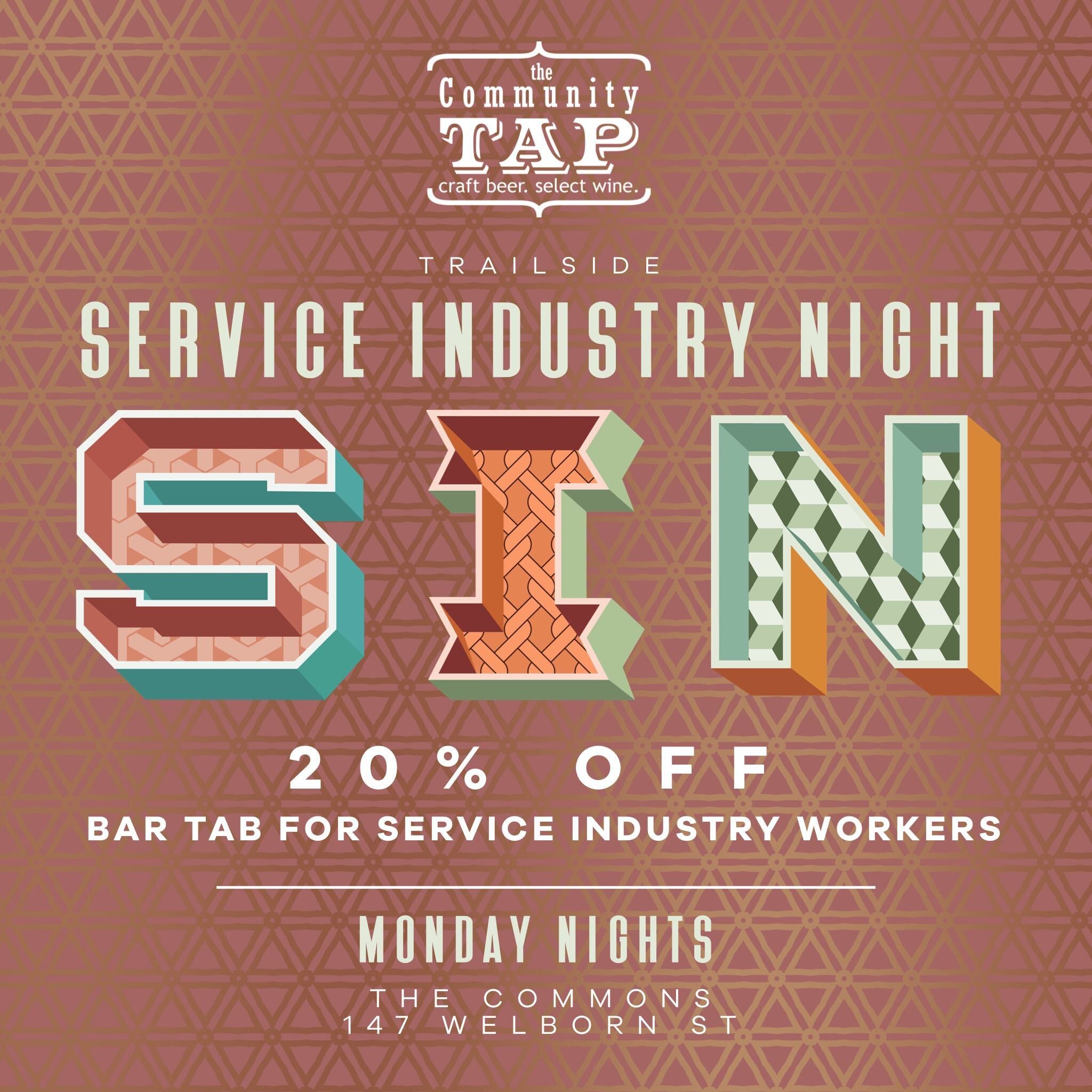 Monday Service Industry Night