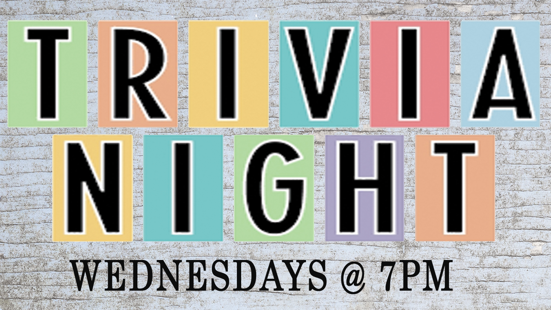 Wednesday Trivia Night