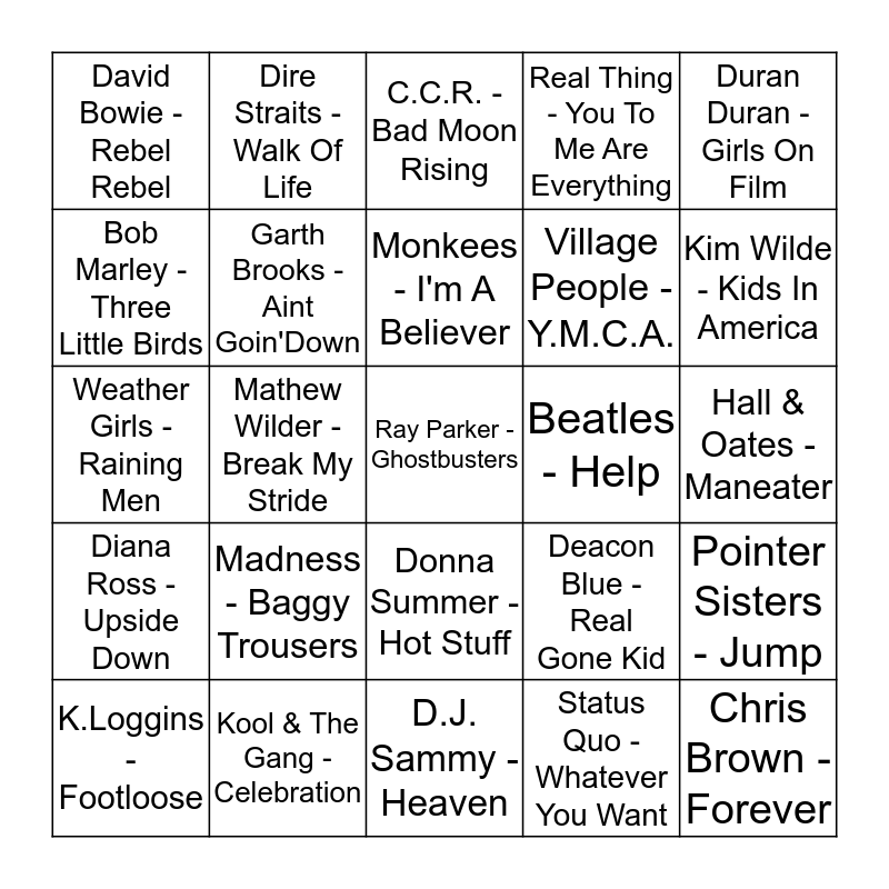 Music BINGO with DeeJay