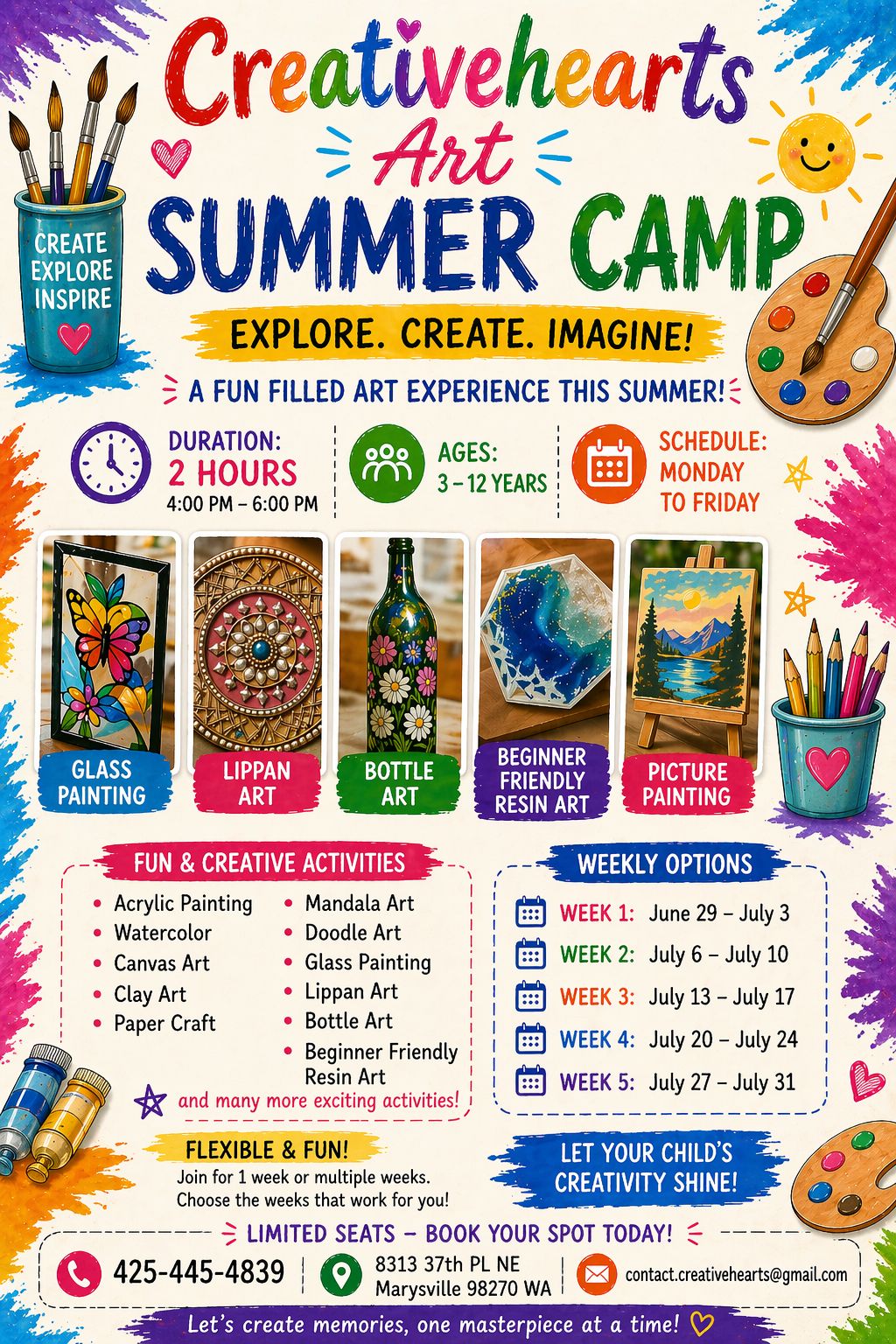 The Creative Hearts: Teen & Tween Art Club