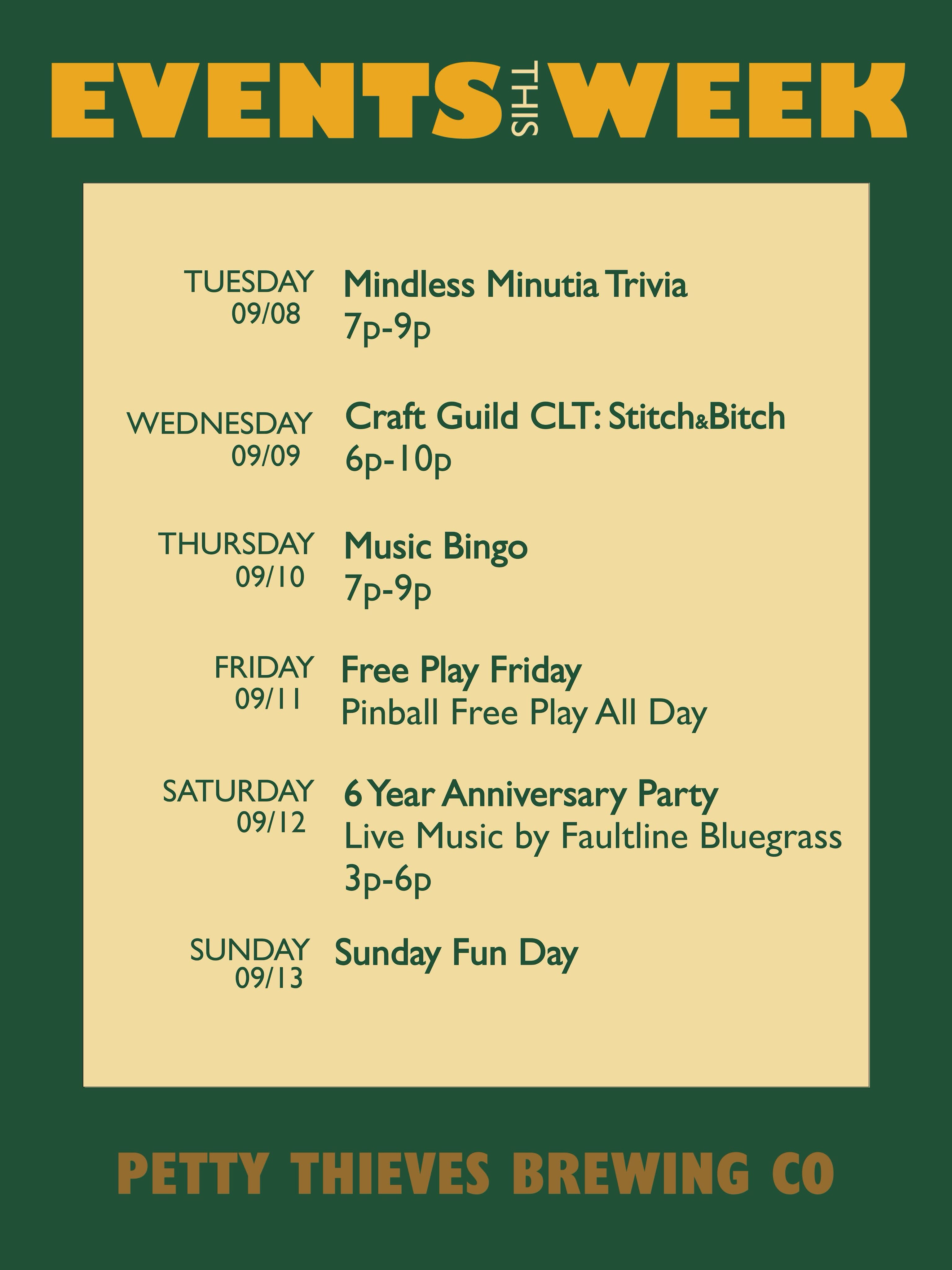 Petty Thieves Brewing Anniversary Party