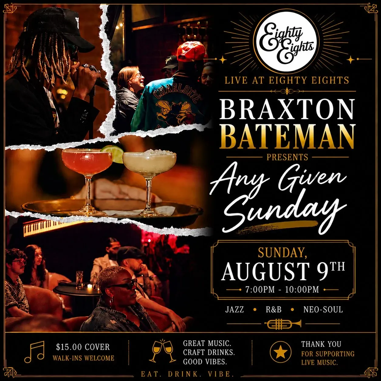 Braxx Bateman Live Music - Sunday Residency