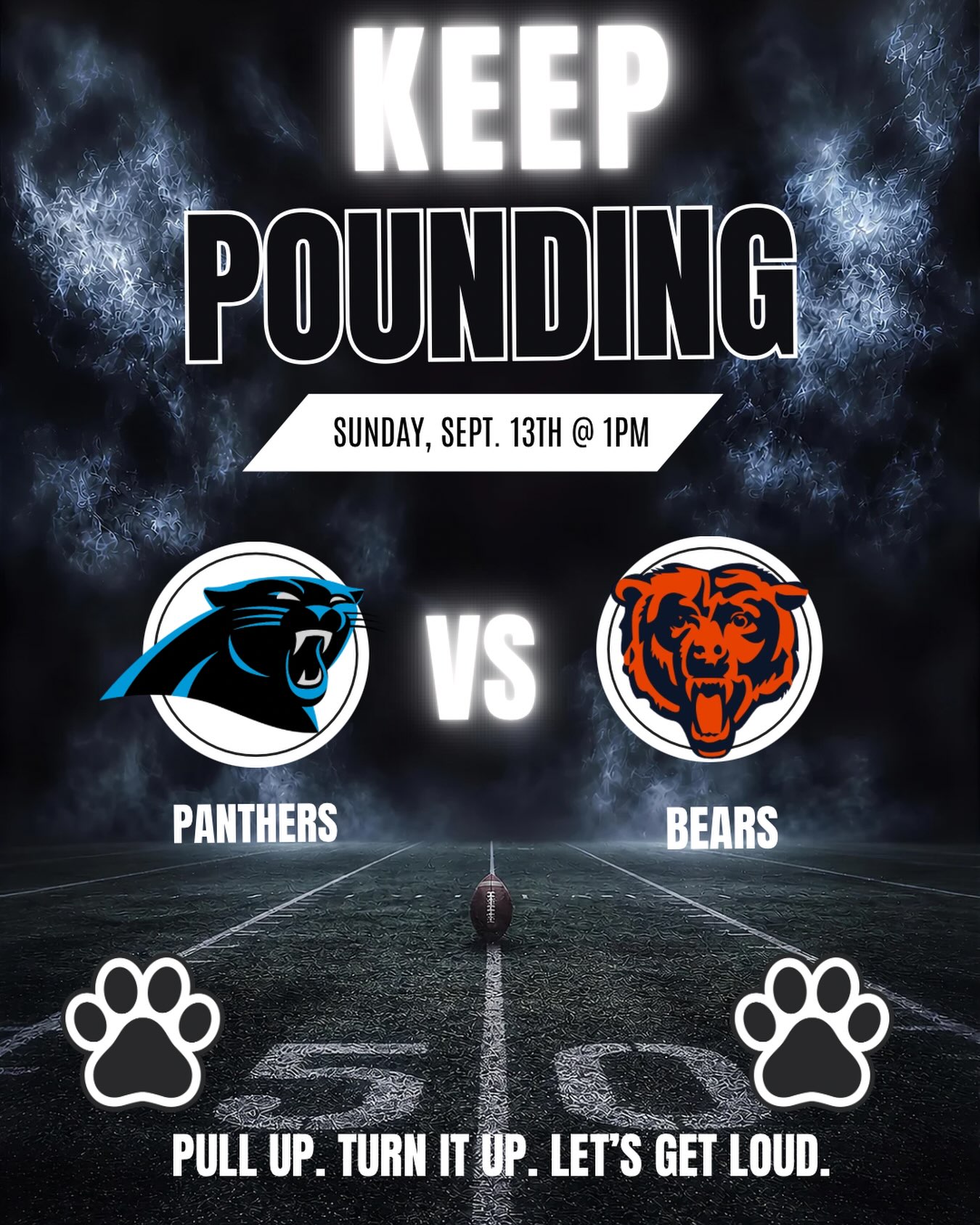 Panthers vs Bears Watch Party