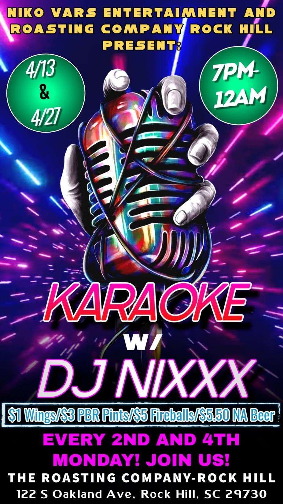 Karaoke Night at RoCo