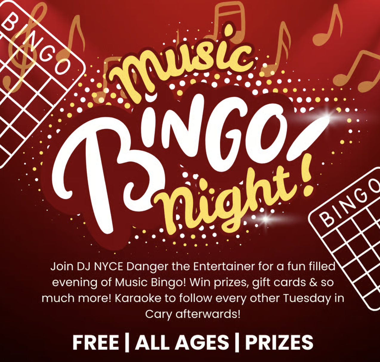 Music Bingo with DJ Nevy and DJ Nice