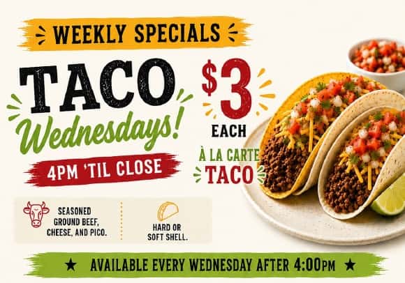 $10.58 Taco Specials