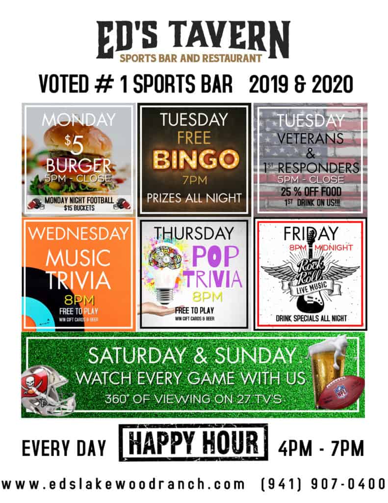 Wednesday Night Drink & Food Specials