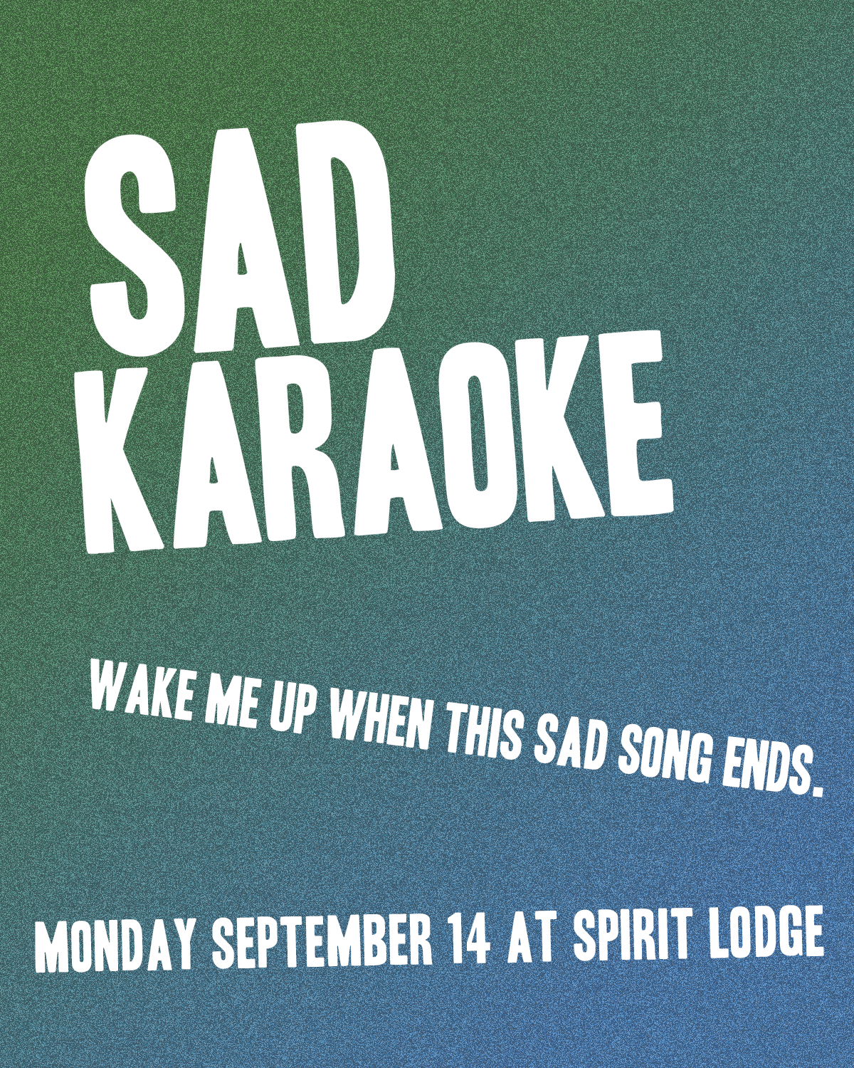 Sad September Karaoke