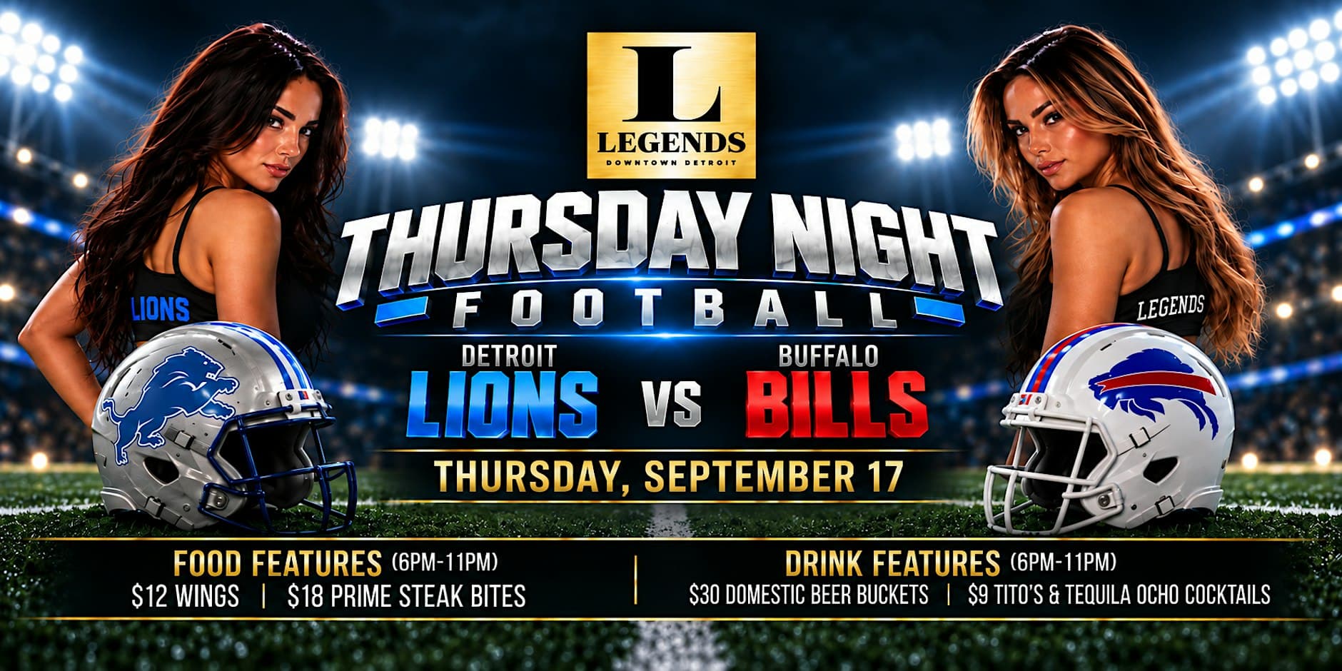 Thursday Night Football: Buffalo Bills vs. Detroit Lions
