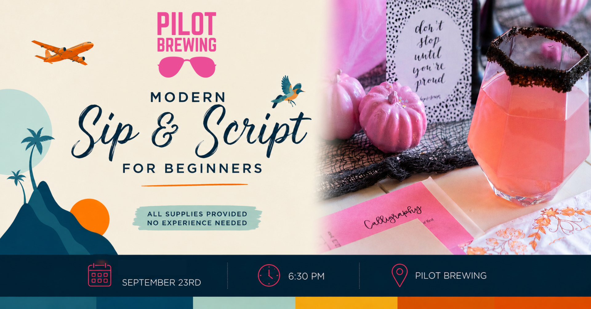 Sip & Script: Modern Calligraphy for Beginners