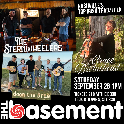 Nashville Irish Trad Community presents The Sternwheelers, Doon the Brae and Grace Broadhead