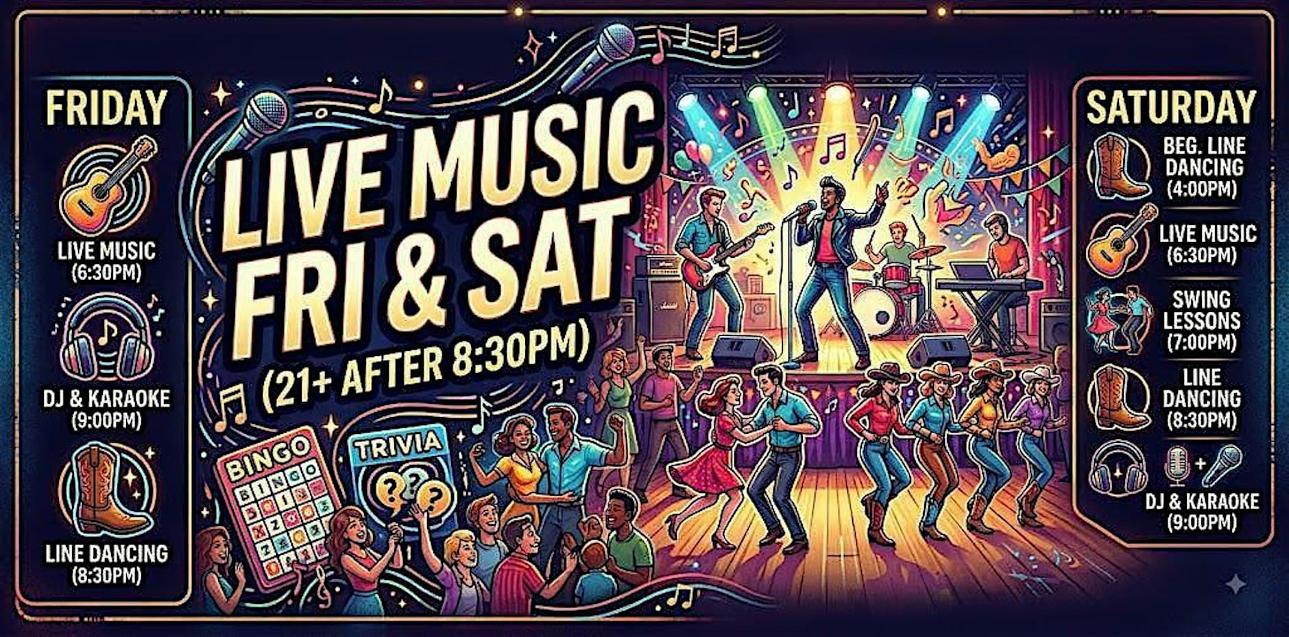 Saturday Live Music & Country DJ