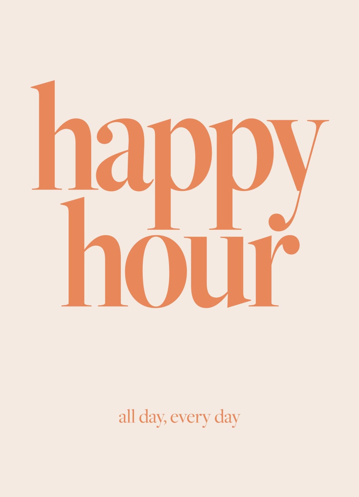 Daily Happy Hour