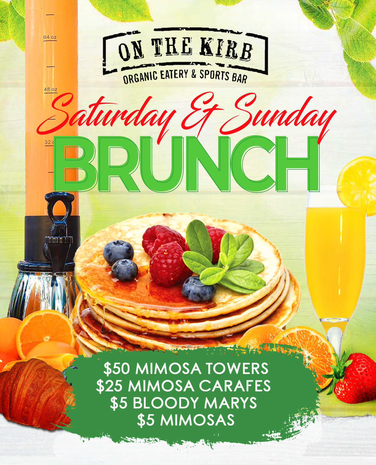 Saturday & Sunday Brunch