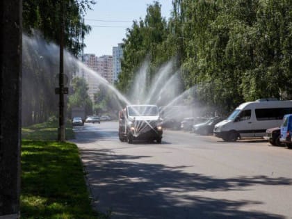 В Подольске из-за жары проводят аэрацию дорог