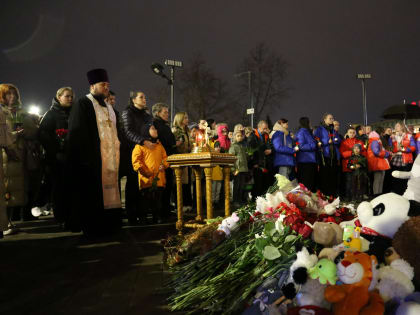 В Люберцах прошла акция в память о жертвах трагедии «Крокус Сити Холла»