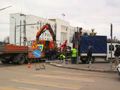 В Коломне начались работы по обустройству нового пешеходного перехода