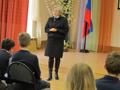 Профилактическая беседа для школьников в Зарайске