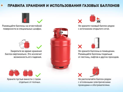 Жителей Люберец призвали не пренебрегать правилами пользования газовыми баллонами