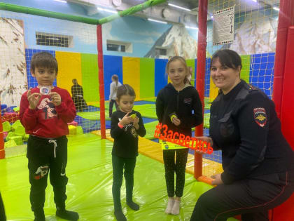 Сотрудники Госавтоинспекции в Павлово-Посадском городском округе провели профилактические беседы с посетителями детского игрового центра «Страна чудес»