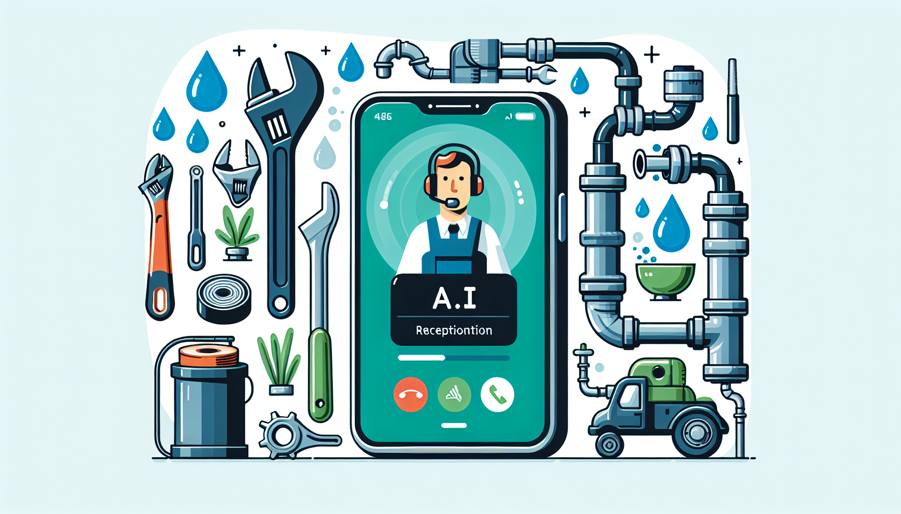 AI receptionist for plumbers - stop losing jobs to missed calls and book appointments automatically