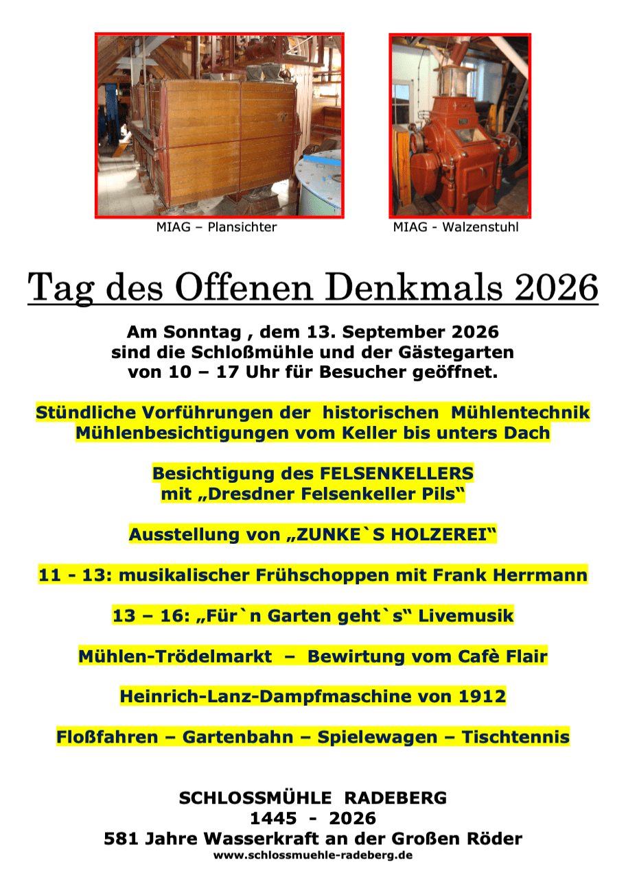 Plakat Tag des offenen Denkmals 2026