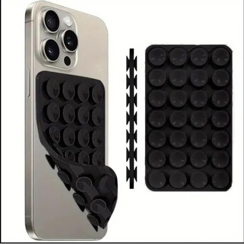Suction Cup Phone Holder - Phone Gum Suitable For Phone Selfies and Video Shooting, Phone Sticker, Portable and Movable Phone Holder - Strong Grip, Car Phone Holder, Shower, Wall, Phone Stand Holder