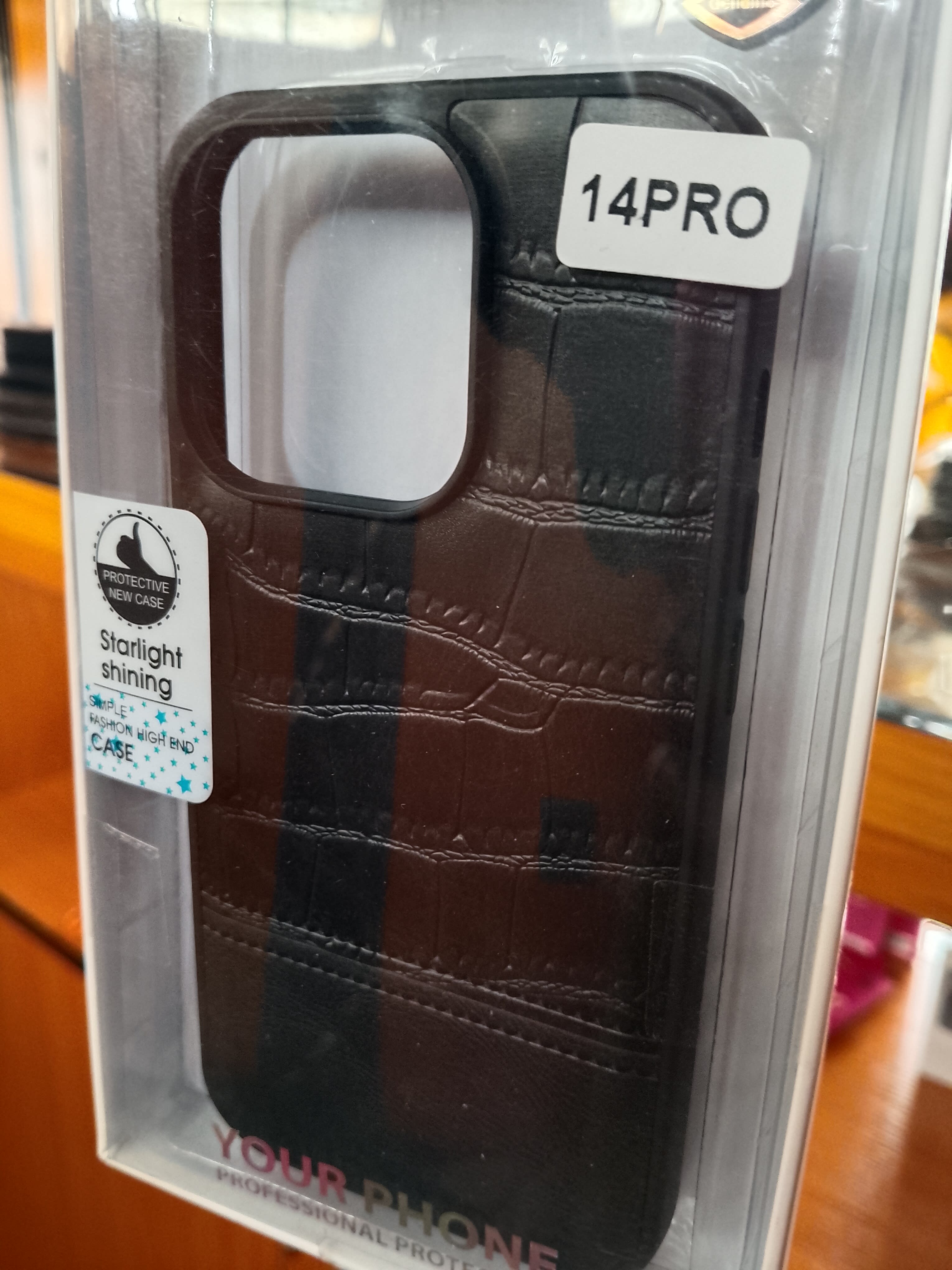 iPhone 14pro leather pouch