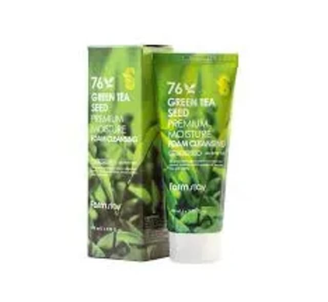 FarmStay 76 Green Tea Seed Premium Moisture Foam Cleansing