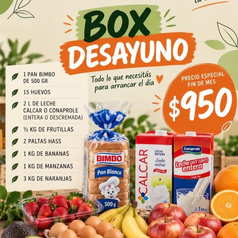 ☀️ BOX DESAYUNO – $950 🍓🥑