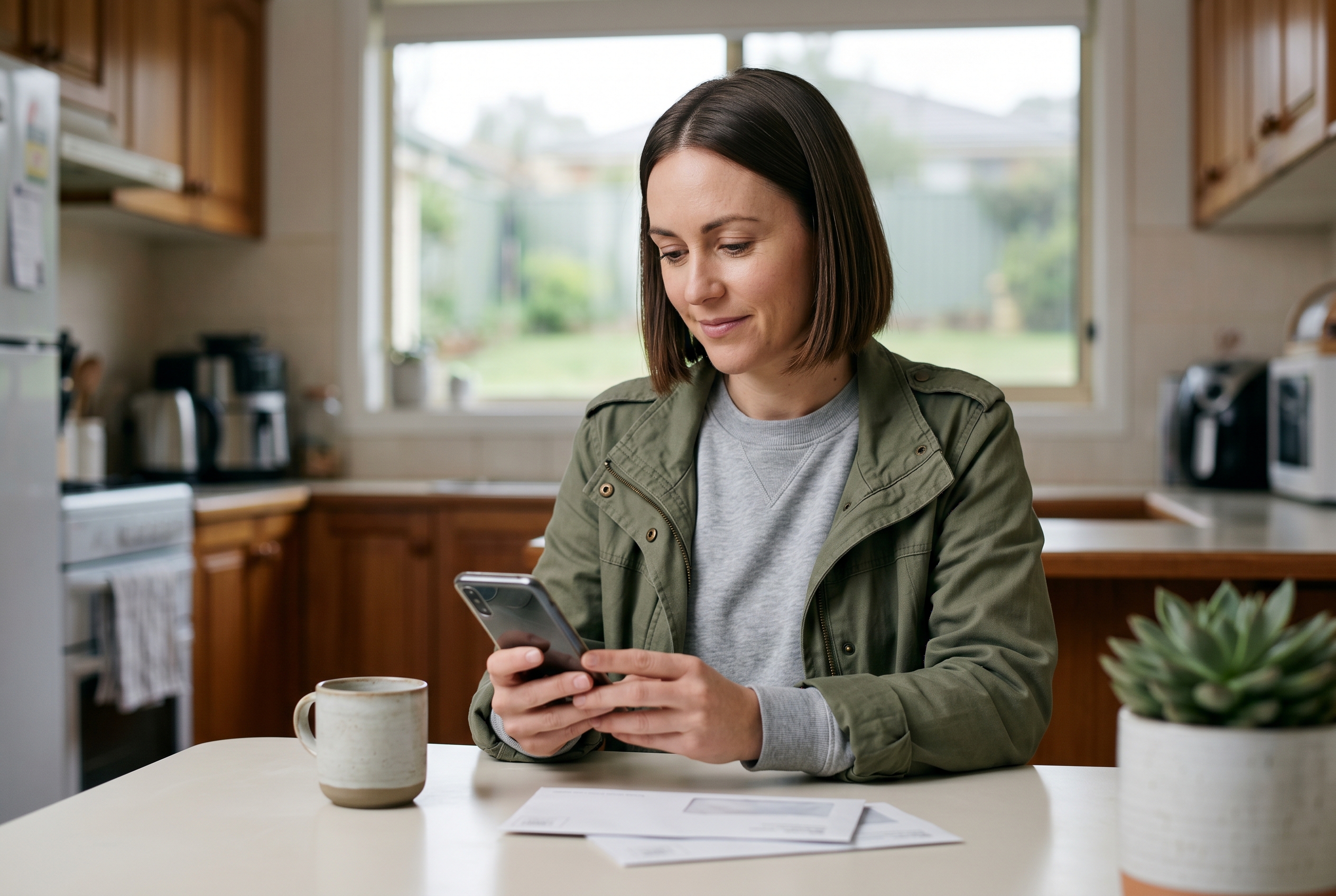 A household reviewing appliance usage in a home setting