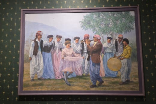 لوحة رقصة كردية