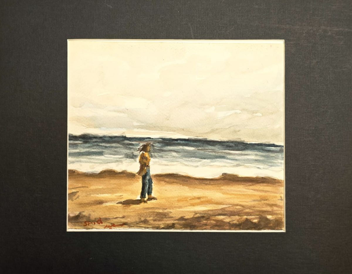 سعيد — رسم مائي على ورق